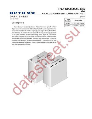 G4DA3 datasheet  